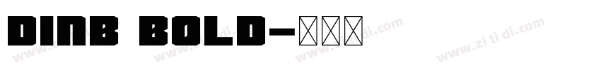 DINB Bold字体转换